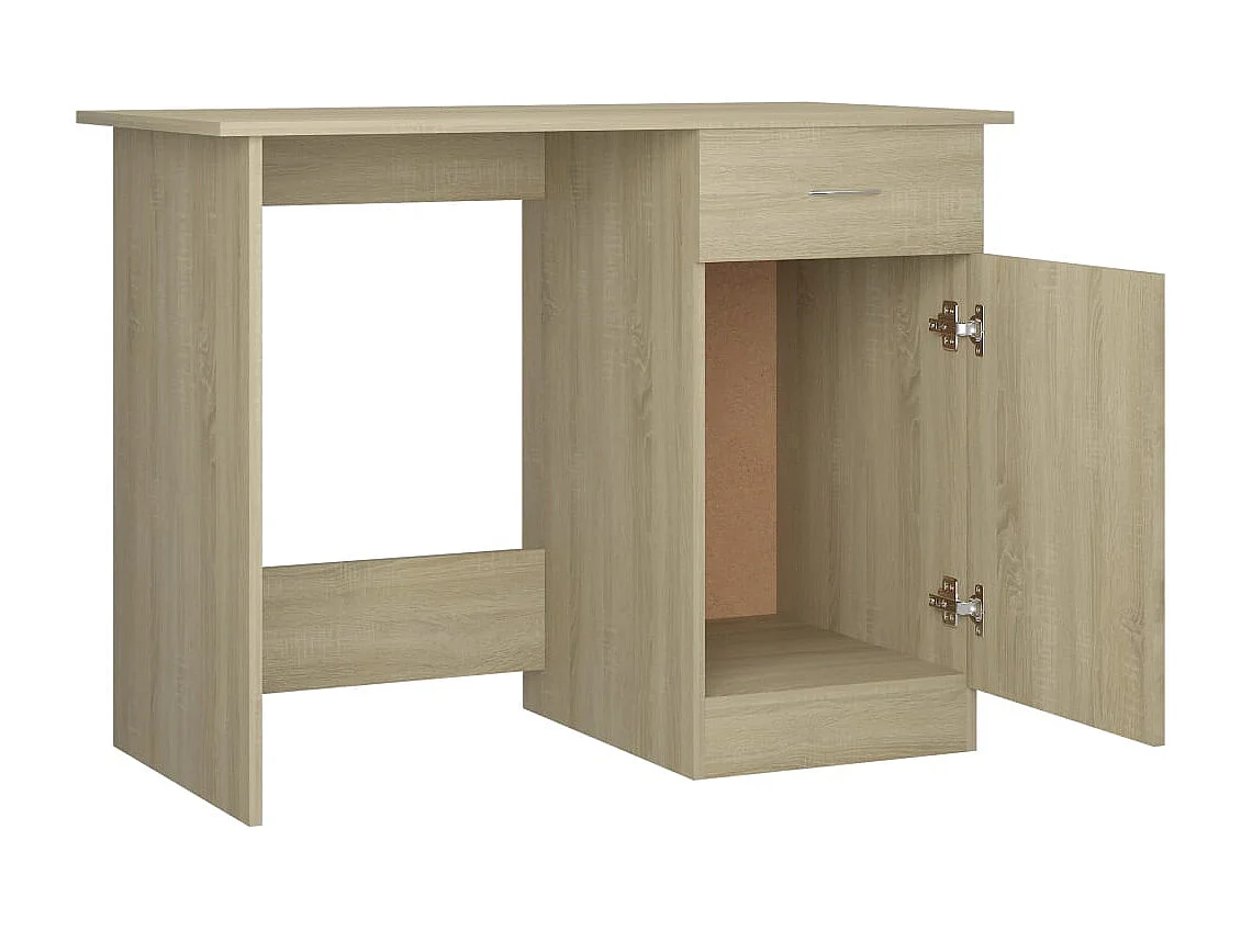 Bureau Chêne sonoma 100x50x76 cm Bois d’ingénierie