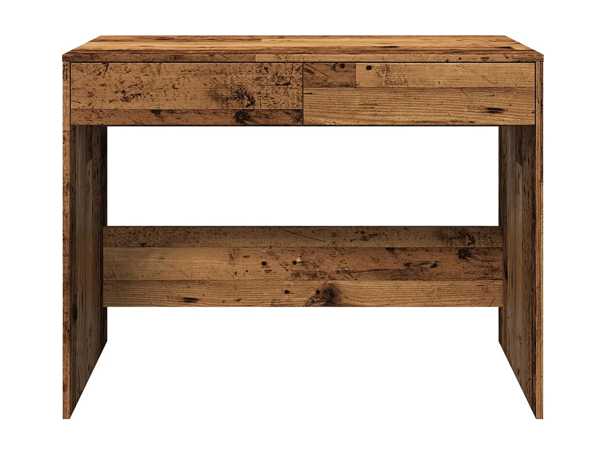 Bureau vieux bois 101x50x76,5 cm bois d'ingénierie