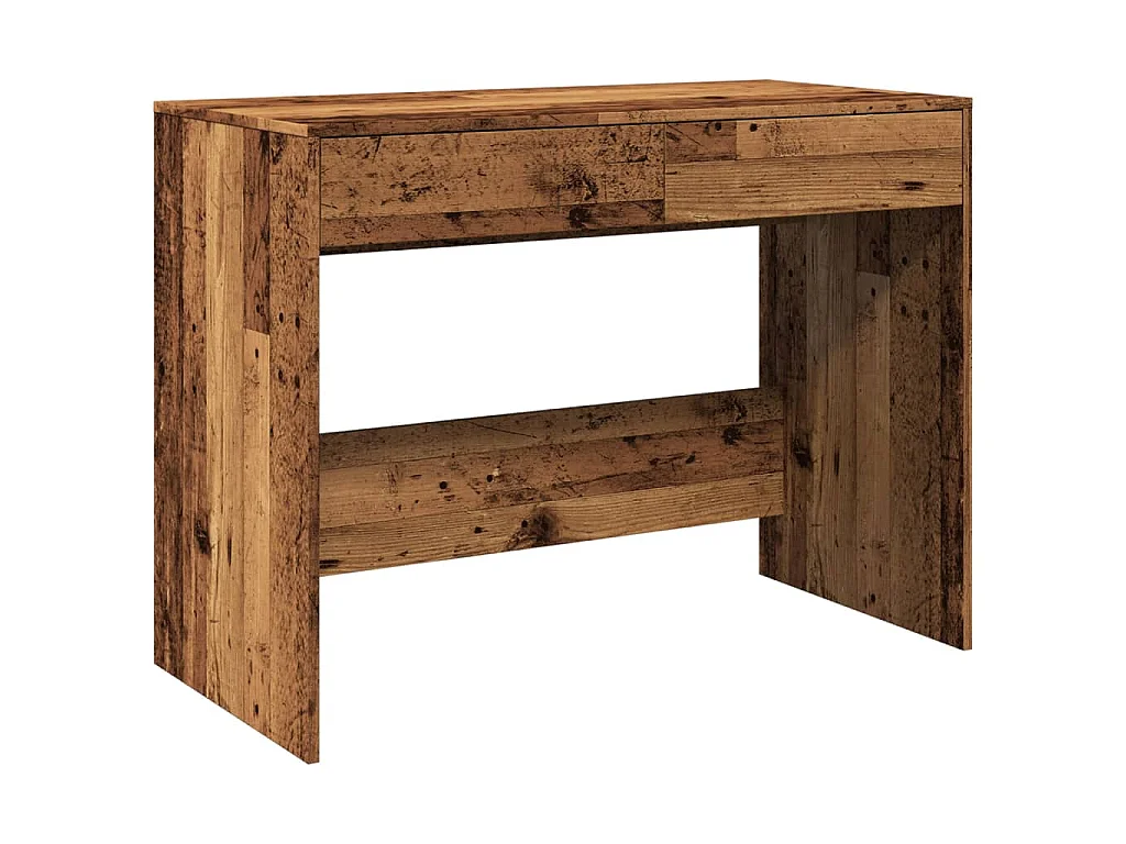 Bureau vieux bois 101x50x76,5 cm bois d'ingénierie
