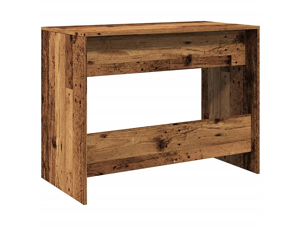 Bureau vieux bois 101x50x76,5 cm bois d'ingénierie