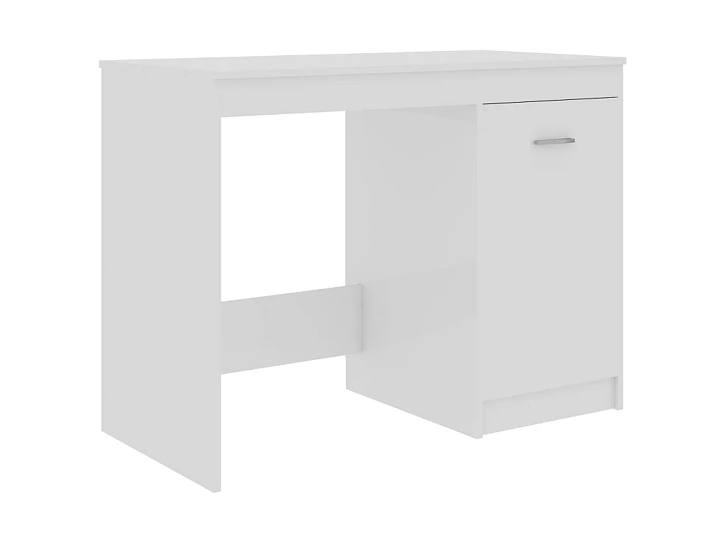 Secretária 100x50x76 cm derivados de madeira branco brilhante