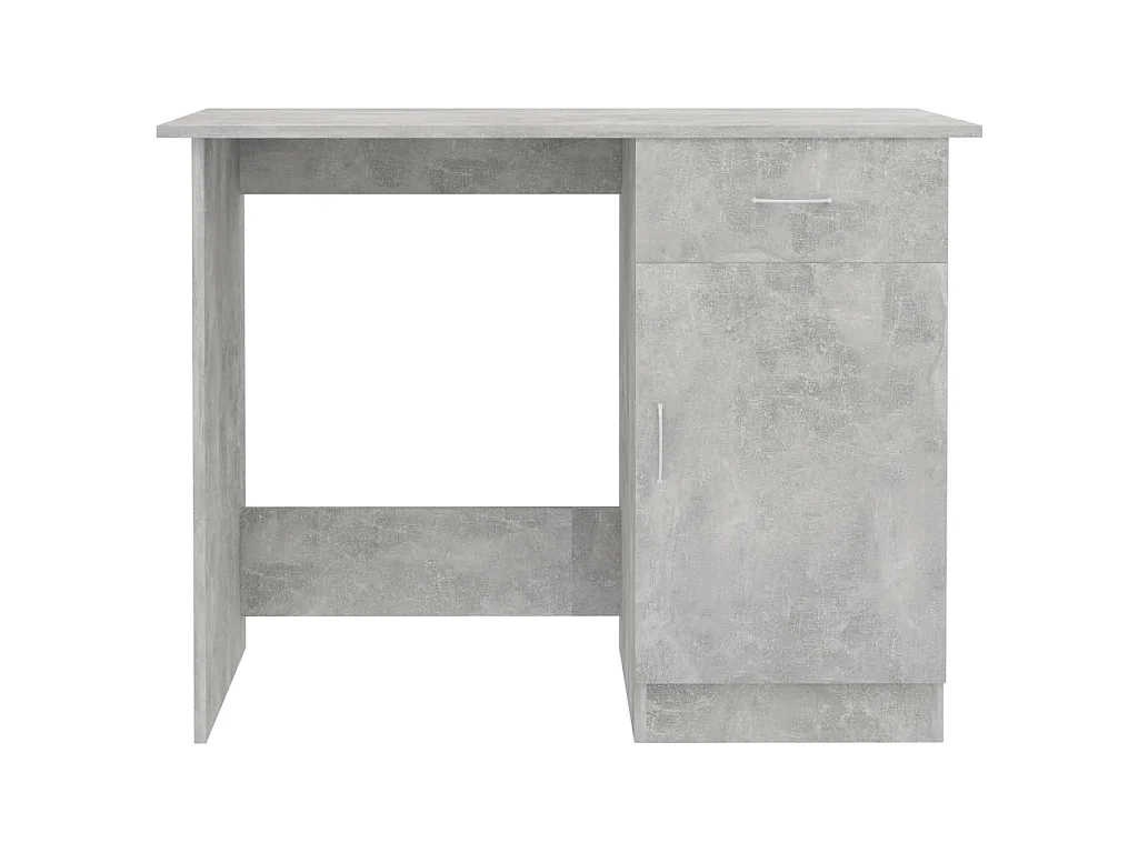 Bureau 100x50x76 cm bewerkt hout betongrijs