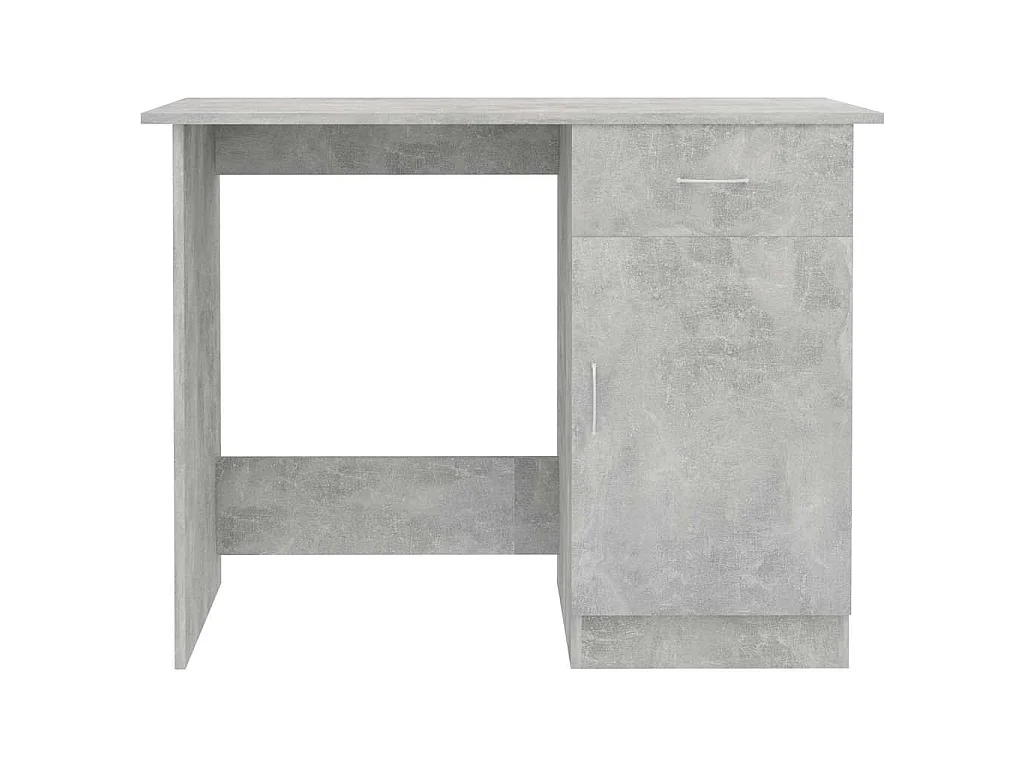 Secretária 100x50x76 cm derivados de madeira cinzento cimento