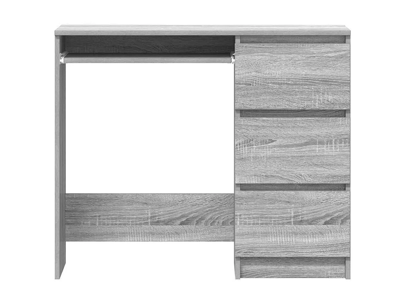 Bureau Sonoma gris 90x45x76 cm Bois d'ingénierie