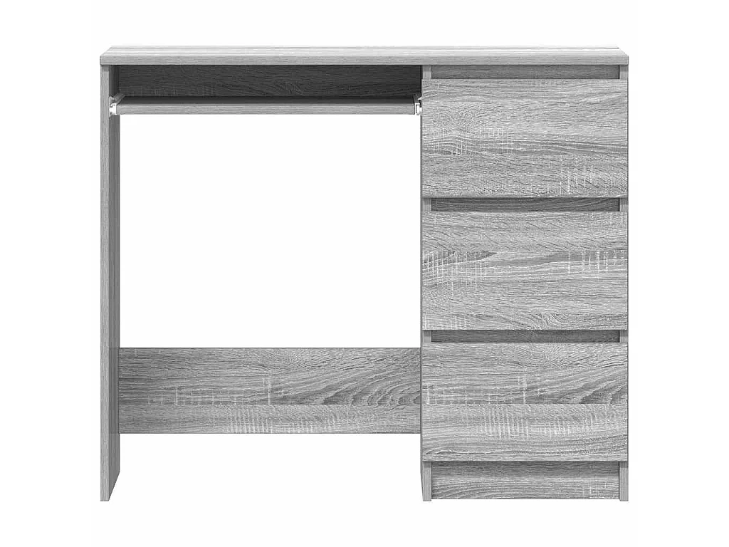 Bureau Sonoma gris 90x45x76 cm Bois d'ingénierie