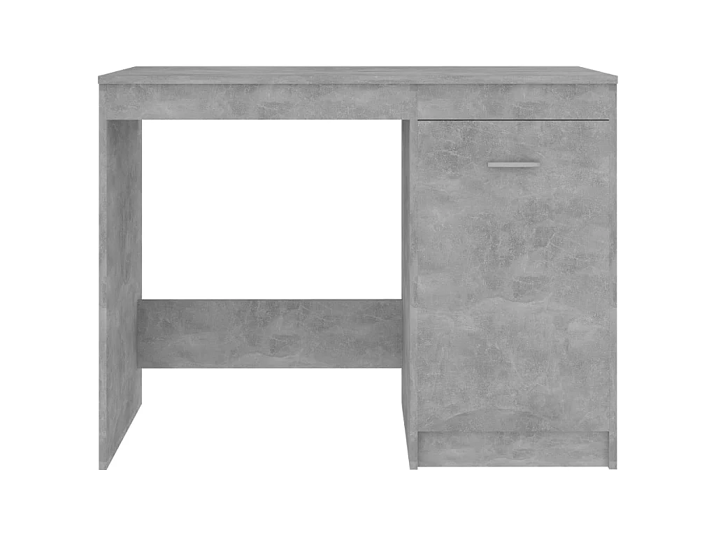 Bureau Gris béton 100x50x76 cm Bois d'ingénierie