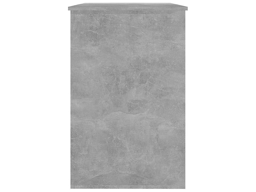 Bureau Gris béton 100x50x76 cm Bois d'ingénierie