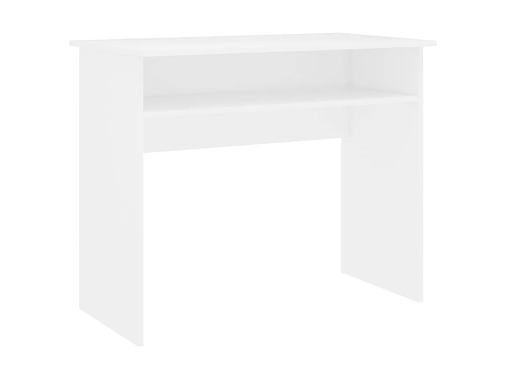 Bureau Blanc 90x50x74 cm Bois d'ingénierie