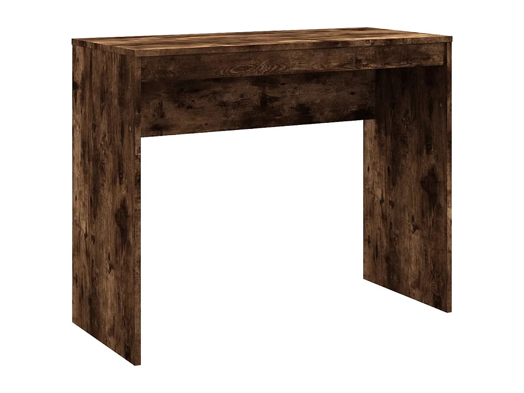 Bureau Chêne fumé 90x40x72 cm Bois d'ingénierie