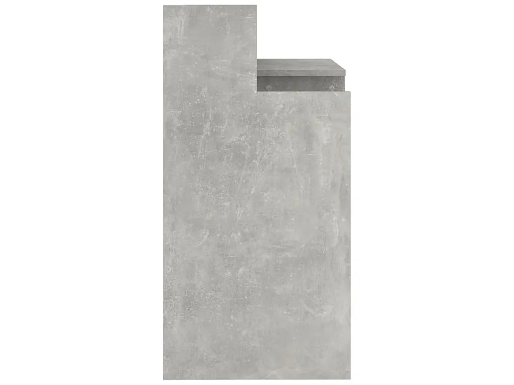Bureau met LED-verlichting 97x45x90 cm bewerkt hout betongrijs