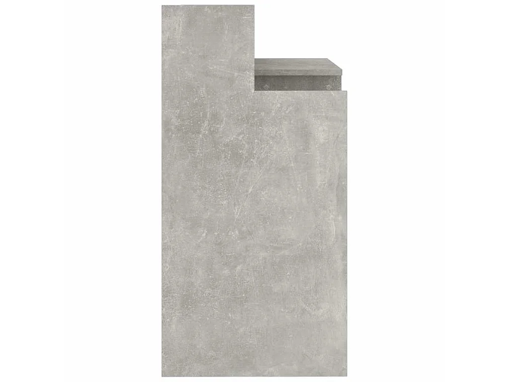 Secretária c/ LED 97x45x90cm derivados madeira cinzento cimento