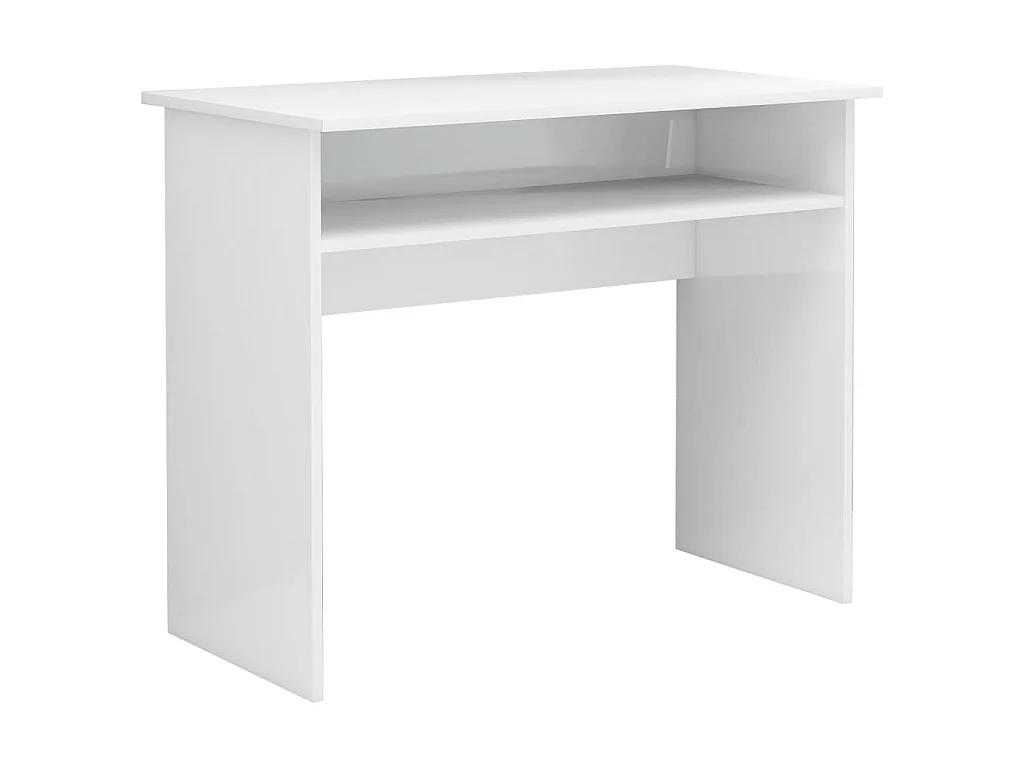 Secretária 90x50x74 cm derivados de madeira branco brilhante