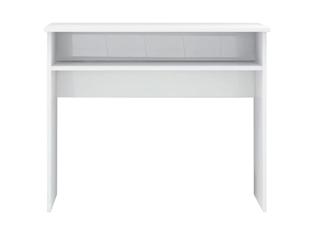 Secretária 90x50x74 cm derivados de madeira branco brilhante