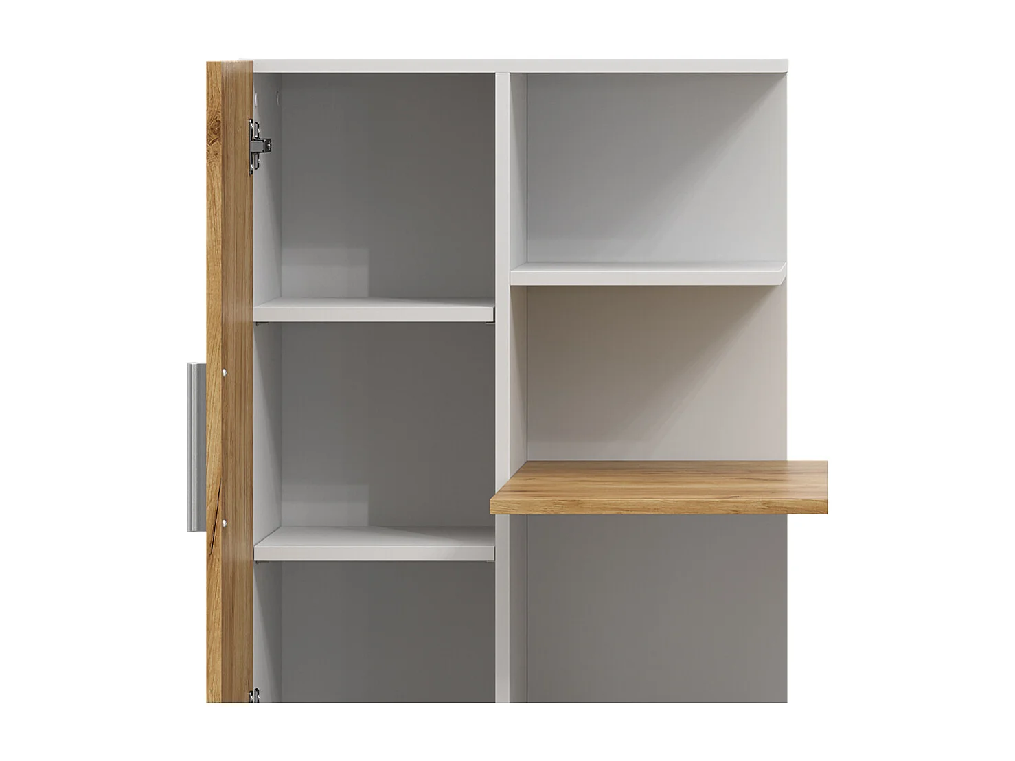 Bureau chêne blanc/force de lor 150x59x120 tomy