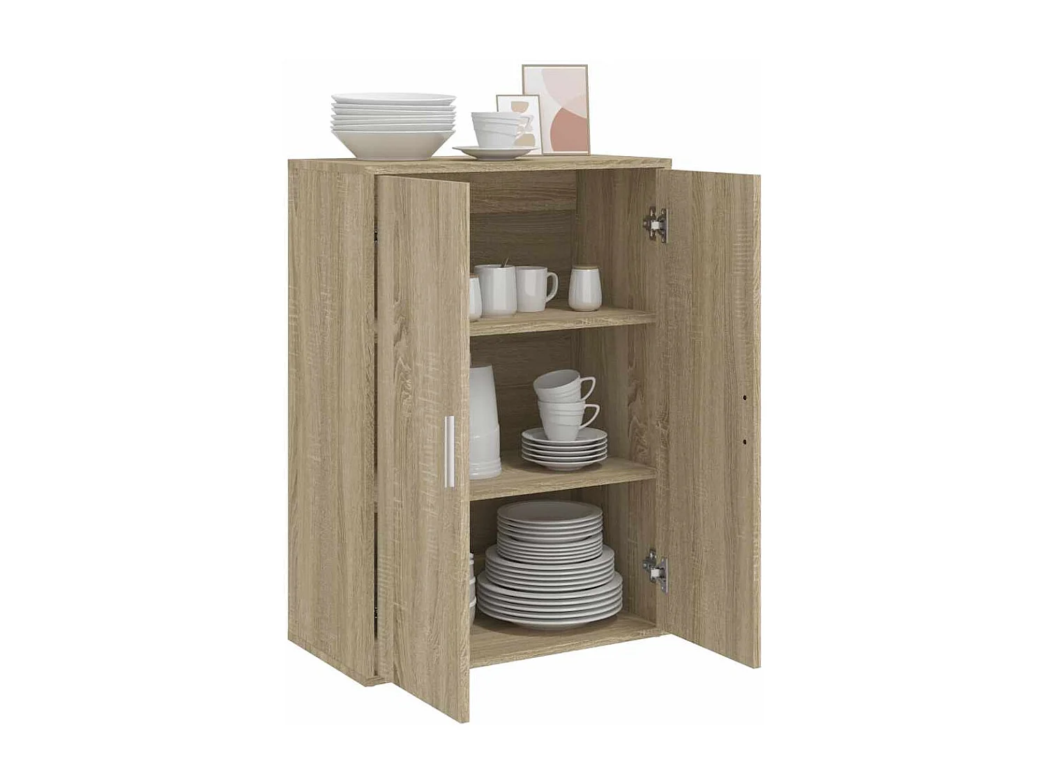 Buffet chêne sonoma 60x31x84 cm bois d'ingénierie