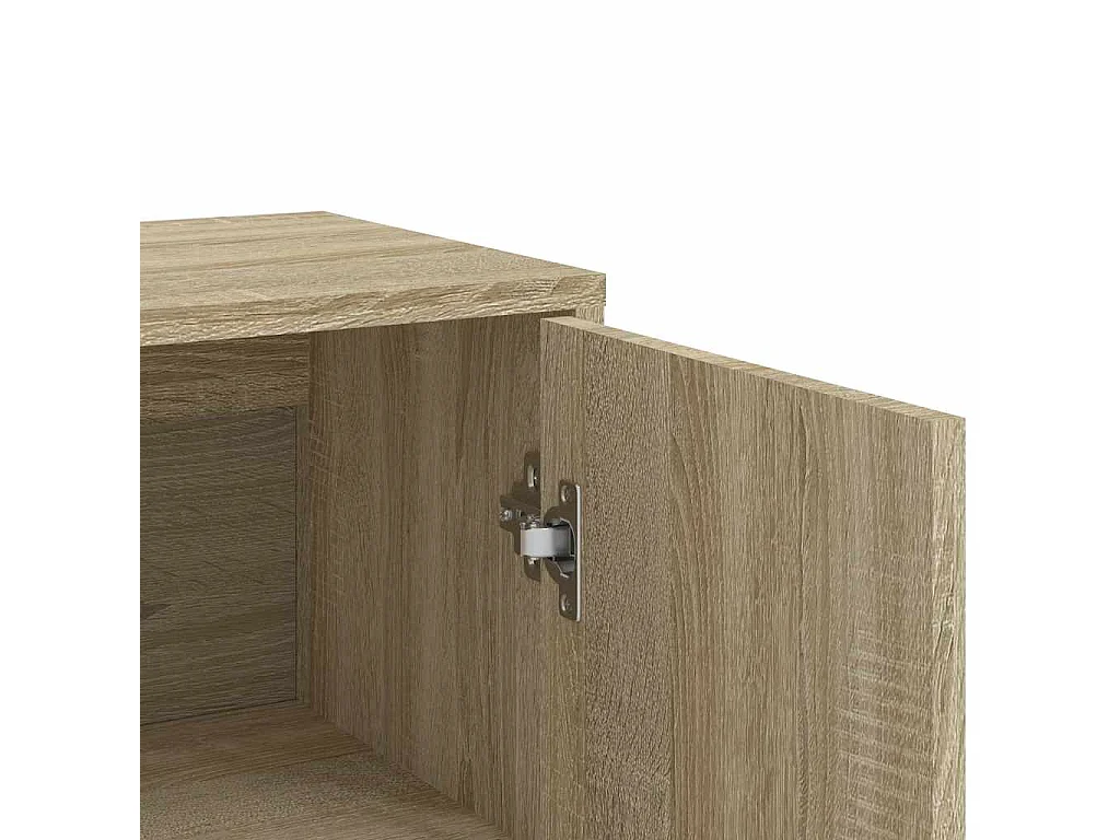 Dressoir 60x31x84 cm bewerkt hout sonoma eikenkleurig