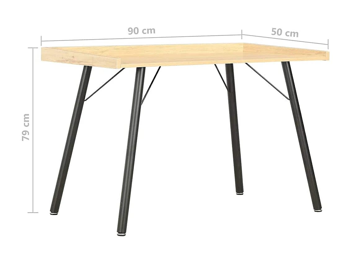 Bureau Chêne 90x50x79 cm