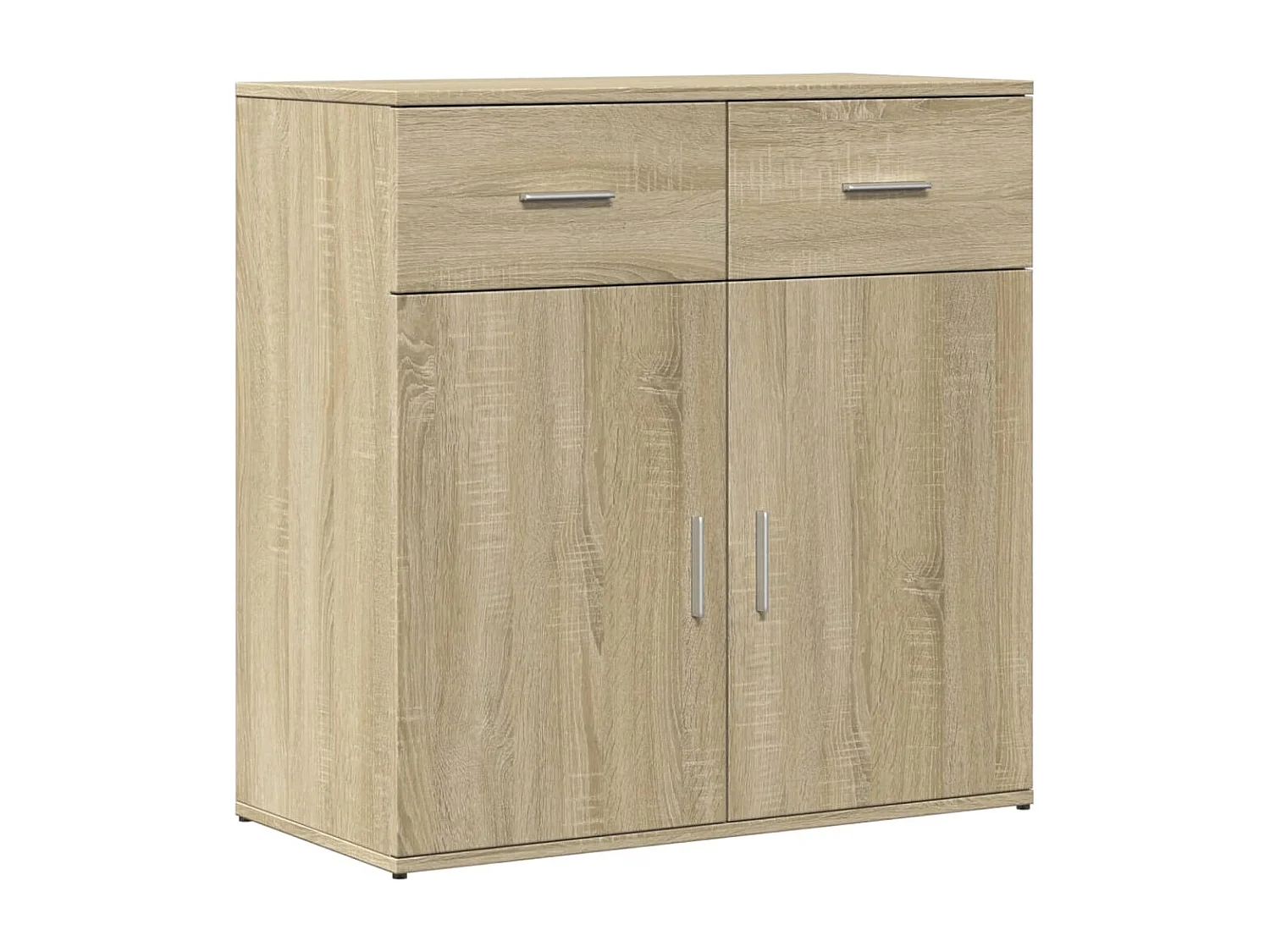 Dressoir 79x38x80 cm bewerkt hout sonoma eikenkleurig
