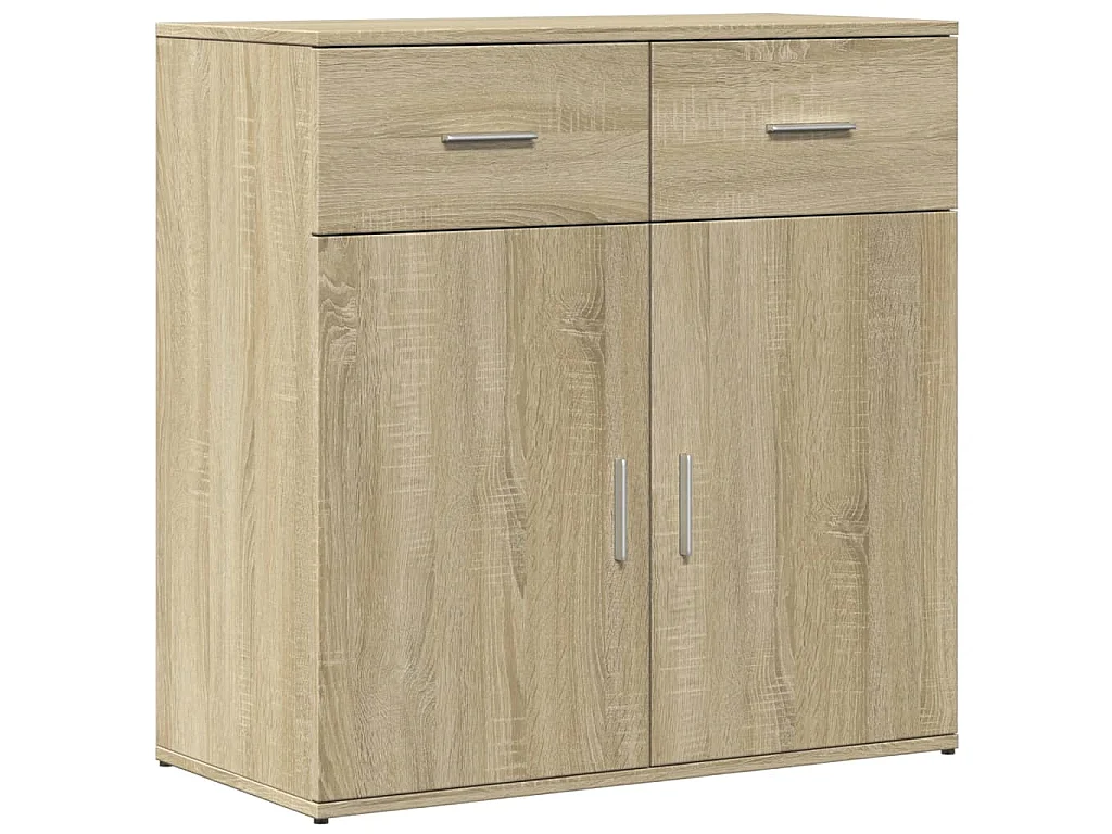 Buffet chêne sonoma 79x38x80 cm bois d'ingénierie