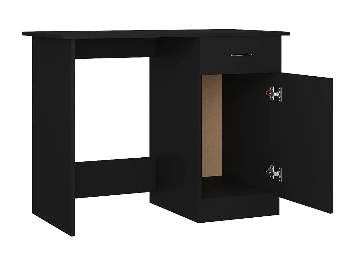 Bureau Noir 100x50x76 cm Bois d’ingénierie