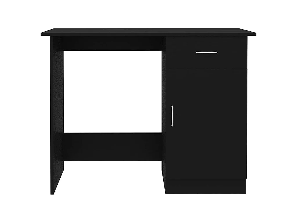 Schreibtisch Schwarz 100x50x76 cm Holzwerkstoff