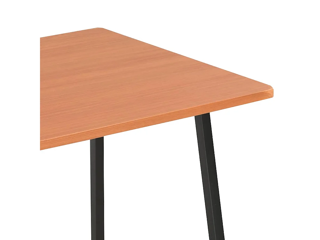 Bureau avec étagère Noir et marron 102x50x117 cm