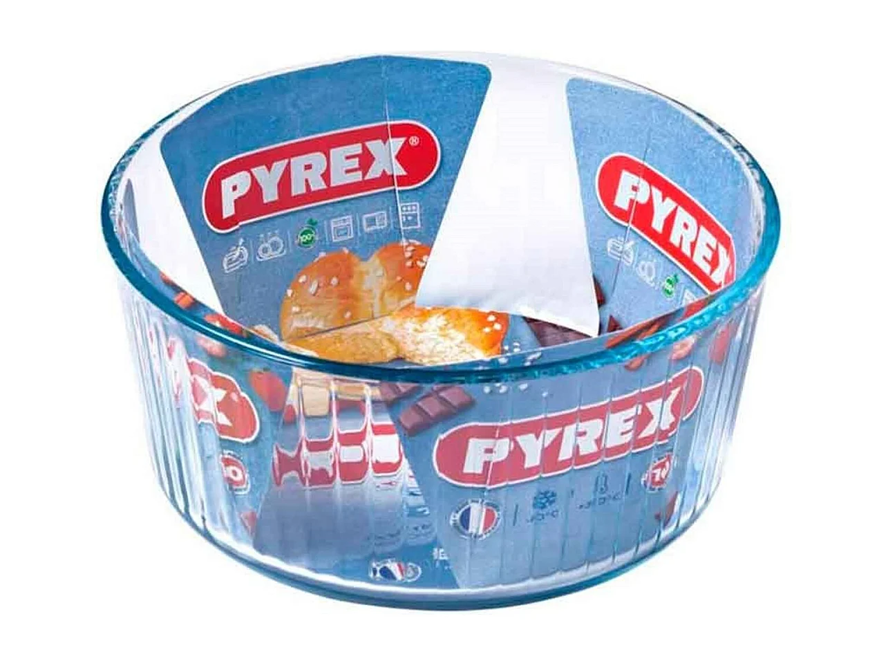 Molde de souffle para horno Classic Pyrex redondo vidrio Ø21x10 cm