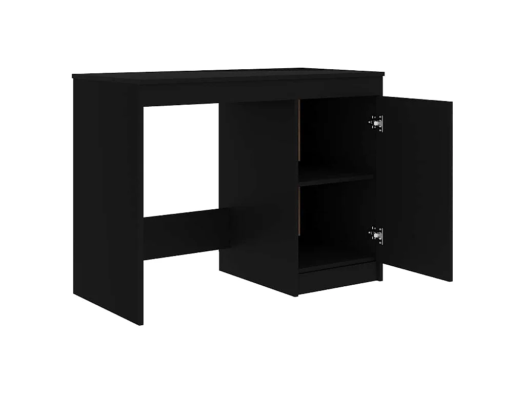 Bureau Noir 100x50x76 cm Bois d’ingénierie