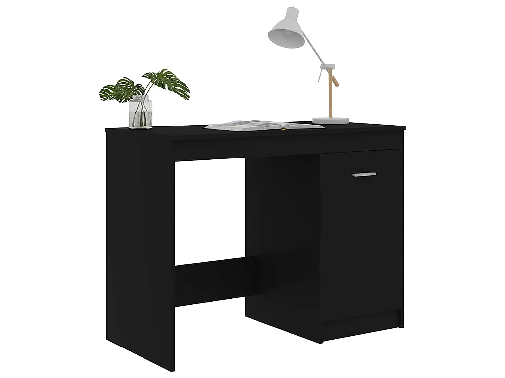 Bureau Noir 100x50x76 cm Bois d’ingénierie