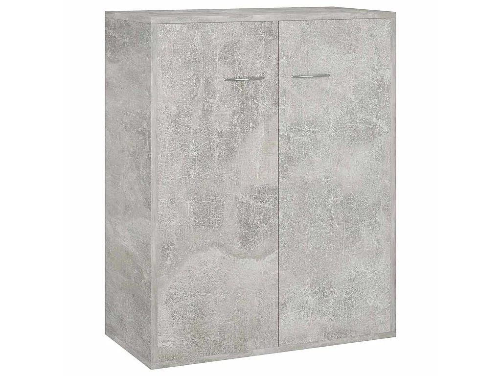 Buffet Gris béton 60x30x75 cm Bois d'ingénierie