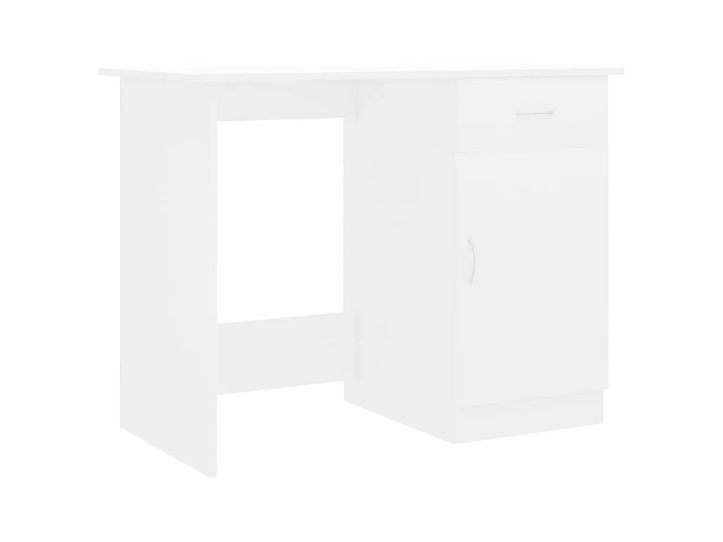 Bureau Blanc 100x50x76 cm Bois d'ingénierie
