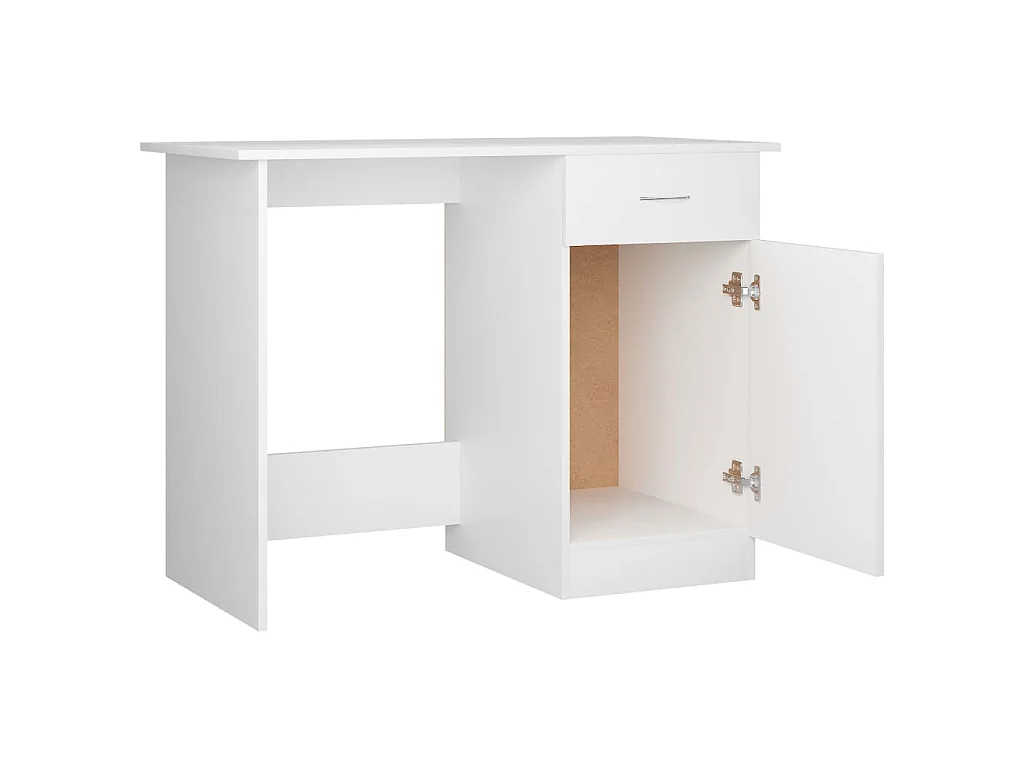 Bureau Blanc 100x50x76 cm Bois d'ingénierie