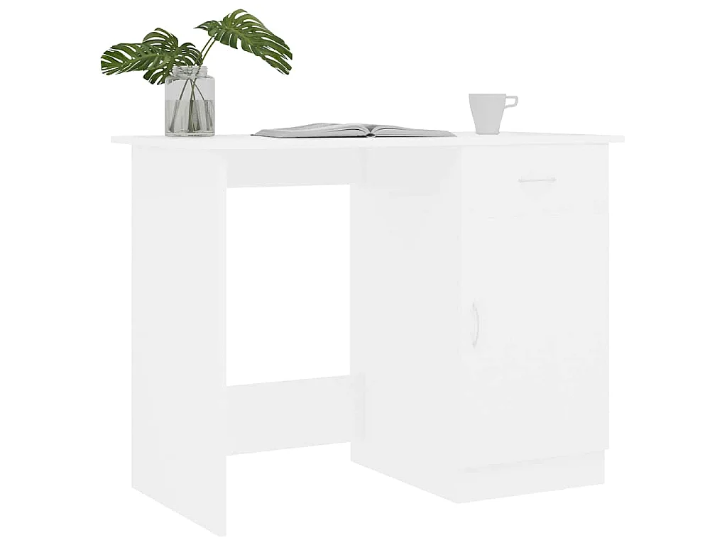 Bureau Blanc 100x50x76 cm Bois d'ingénierie