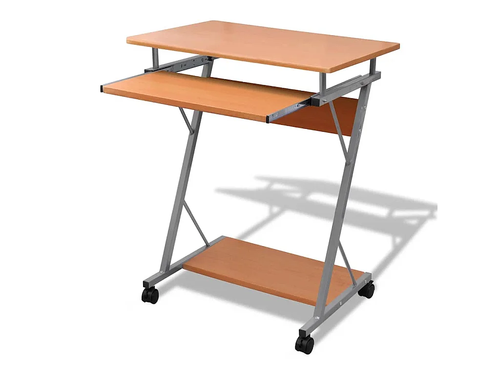 Studenten computerbureau 60 x 40 x 74 cm (bruin)
