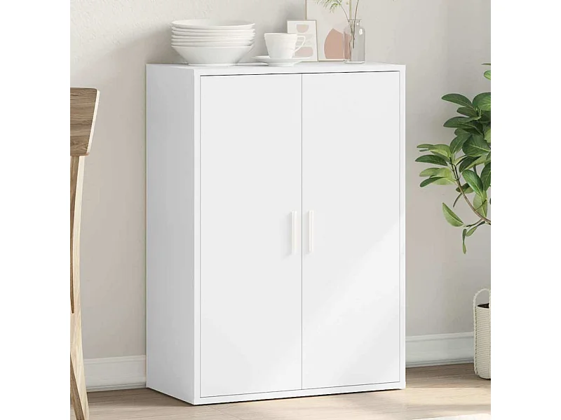 Buffet blanc 60x31x84 cm bois d'ingénierie