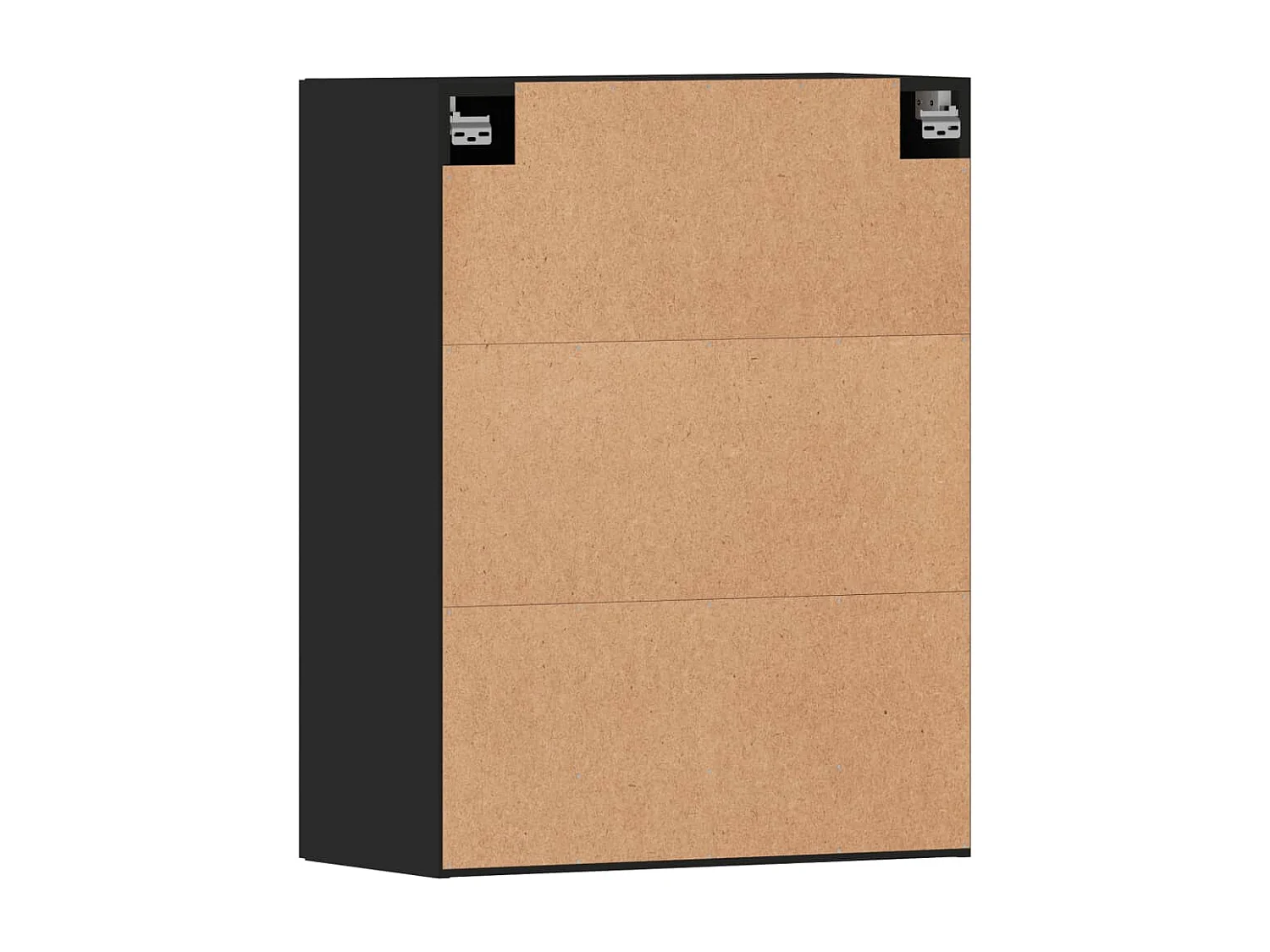 Móveis de parede 2 pcs derivados de madeira preto