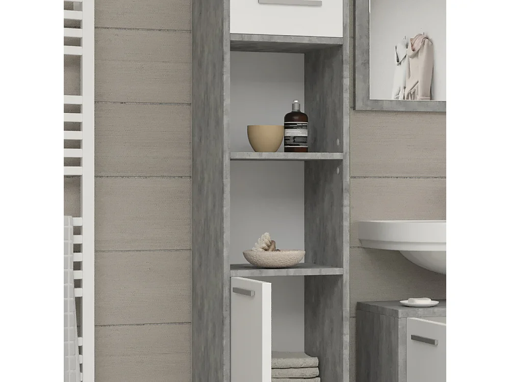 Armoire de salle de bain béton 30x30x190 kiko