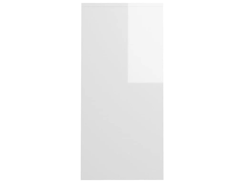 Bureau d'ordinateur portable blanc brillant bois d'ingénierie