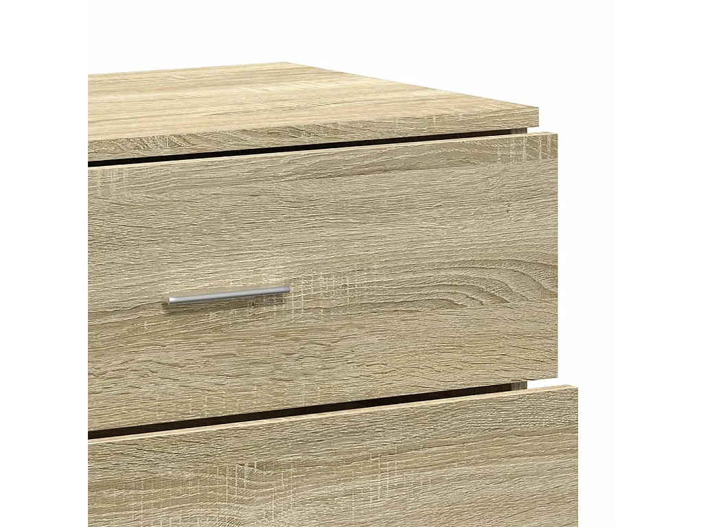 Aparador de madera de ingeniería roble Sonoma 60x39x80 cm