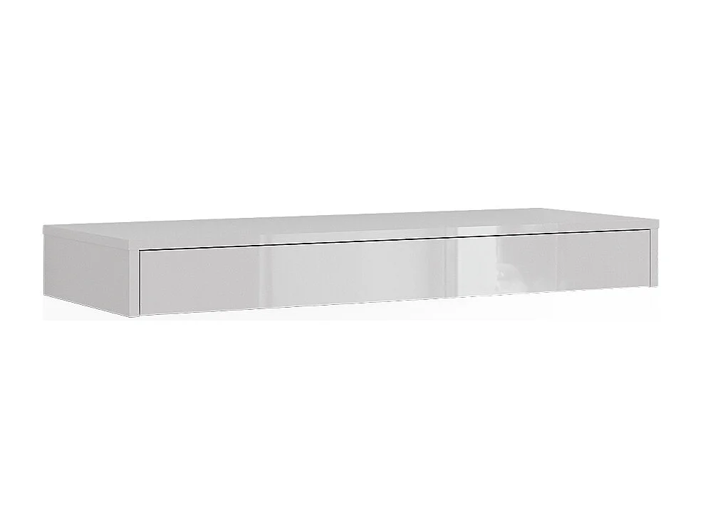 Etagère blanc haute brillance 100x40.1x12 sherry
