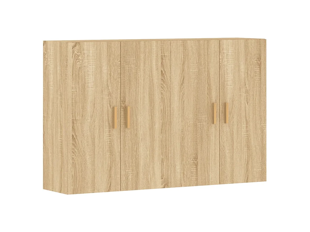 Móveis de parede 2 pcs derivados de madeira carvalho sonoma