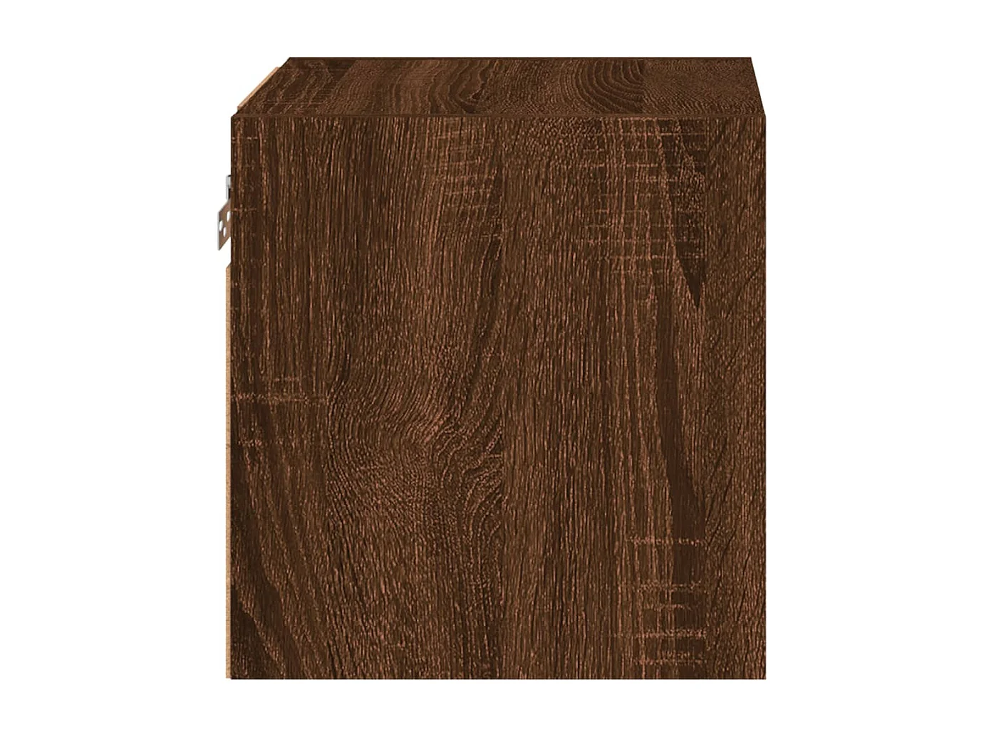 Mobili TV a Parete con Luci LED 2pz Rovere Marrone 30x28,5x30cm