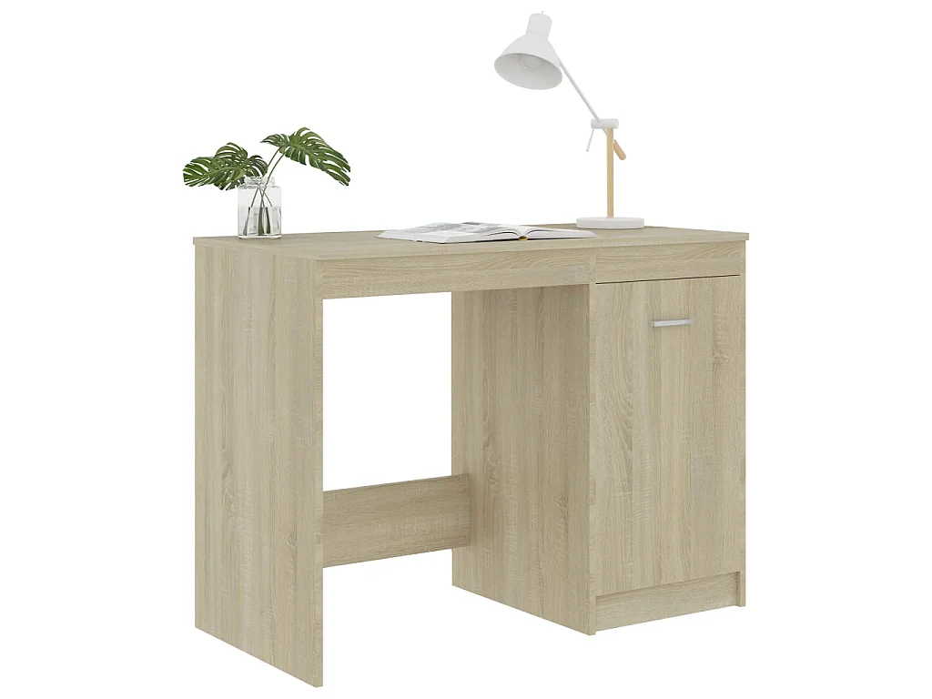 Bureau Chêne sonoma 100x50x76 cm Bois d’ingénierie