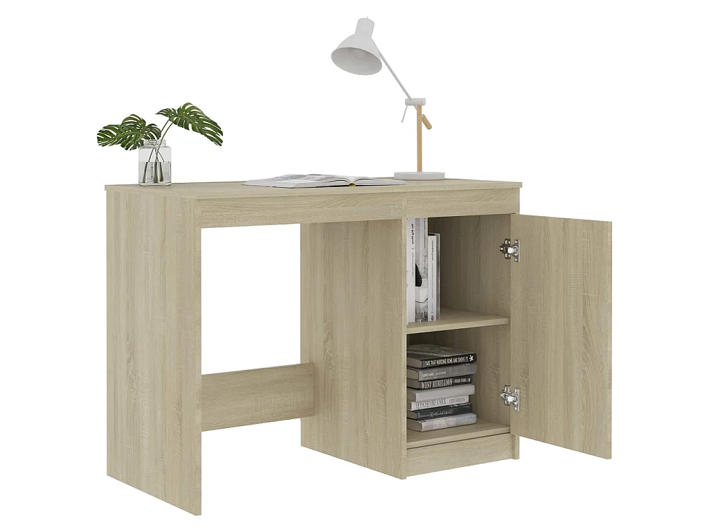 Bureau Chêne sonoma 100x50x76 cm Bois d’ingénierie