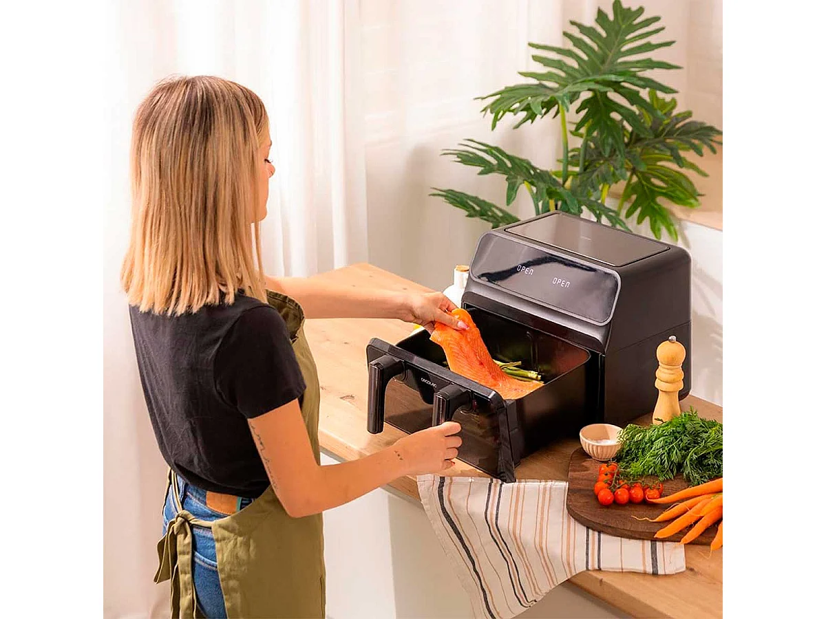 Cecotec 04986 friteuse Unique 9 L Autonome 2850 W Friteuse d’air chaud Noir