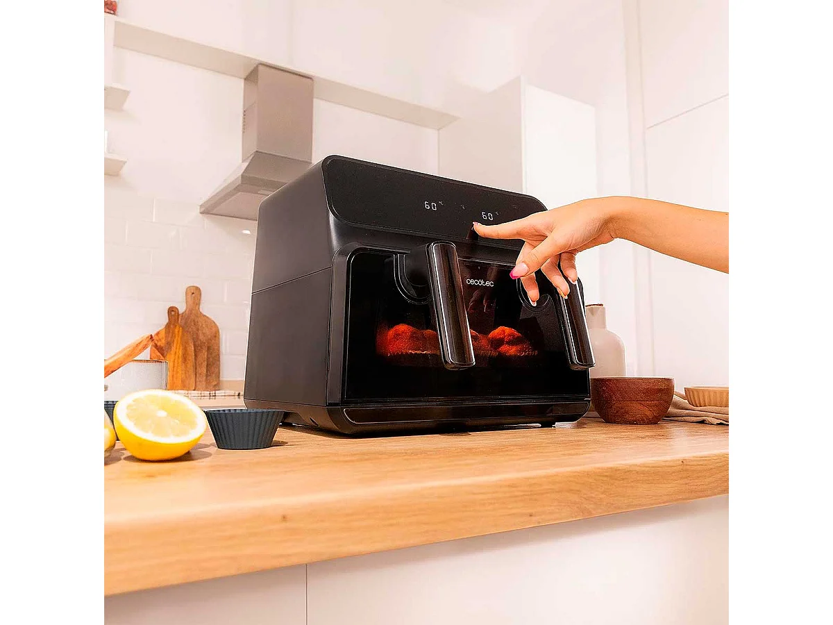 Cecotec 04986 friggitrice Singolo 9 L Indipendente 2850 W Friggitrice ad aria calda Nero