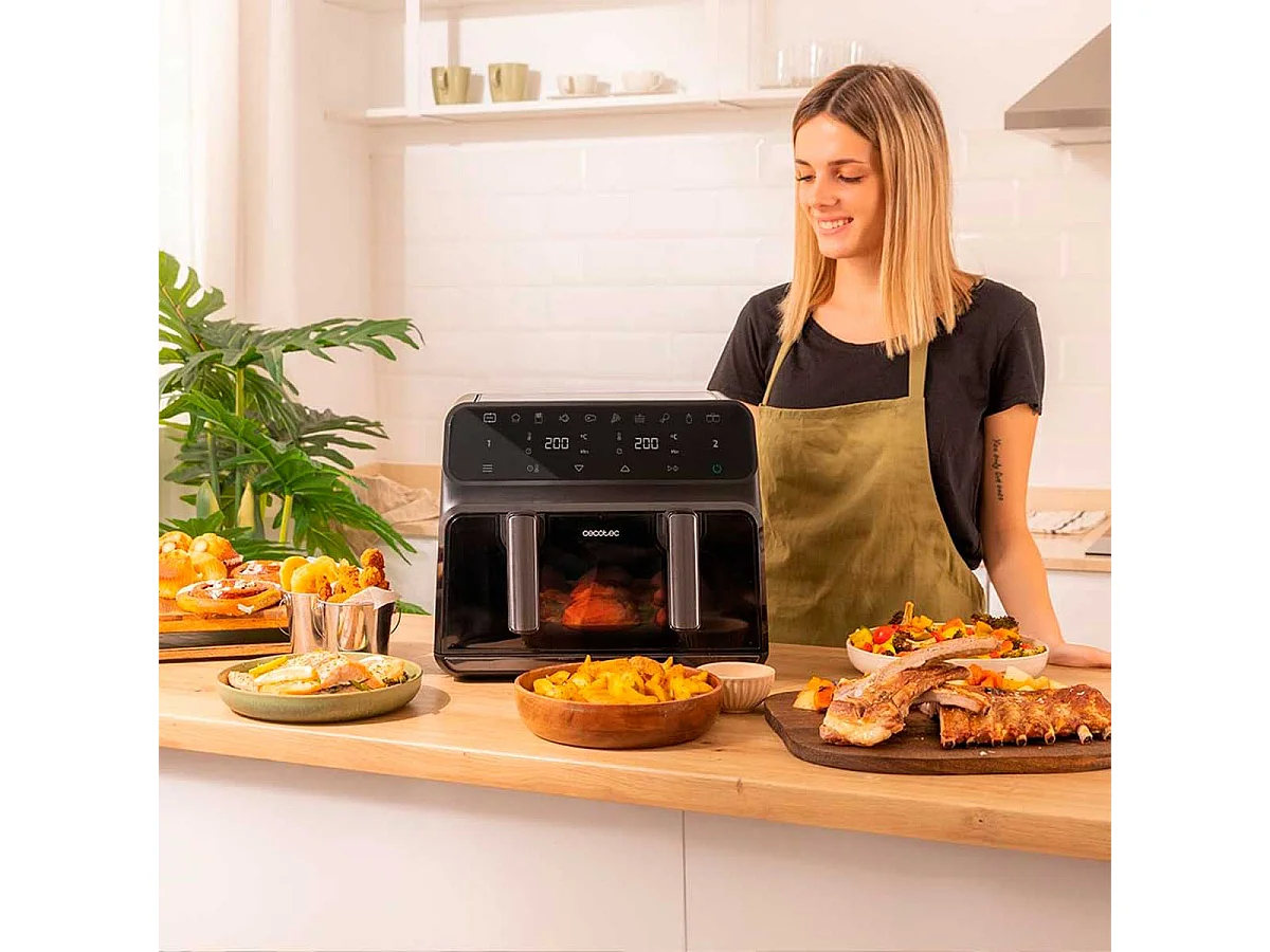 Cecotec 04986 friggitrice Singolo 9 L Indipendente 2850 W Friggitrice ad aria calda Nero