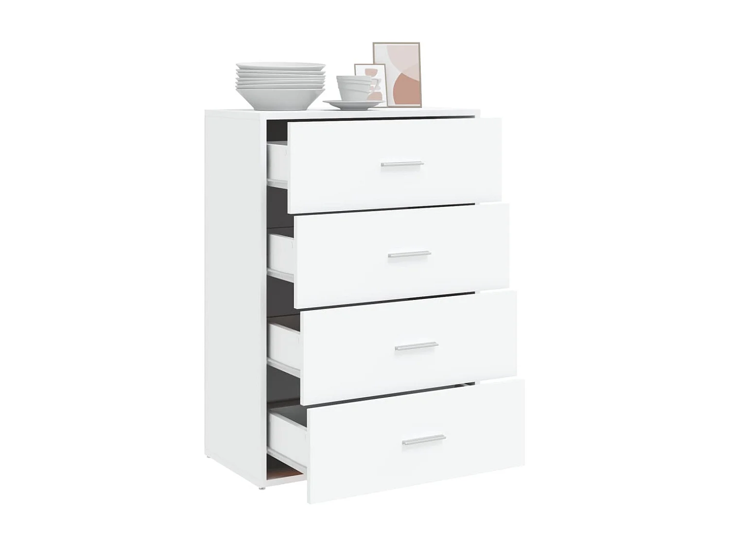 Sideboard Weiß 60x31x84 cm Holzwerkstoff