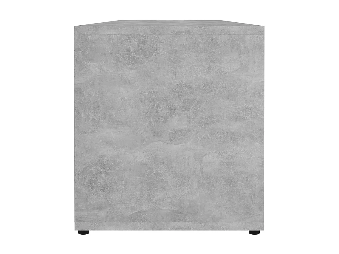 Meuble TV Gris béton 120x34x37 cm Bois d’ingénierie