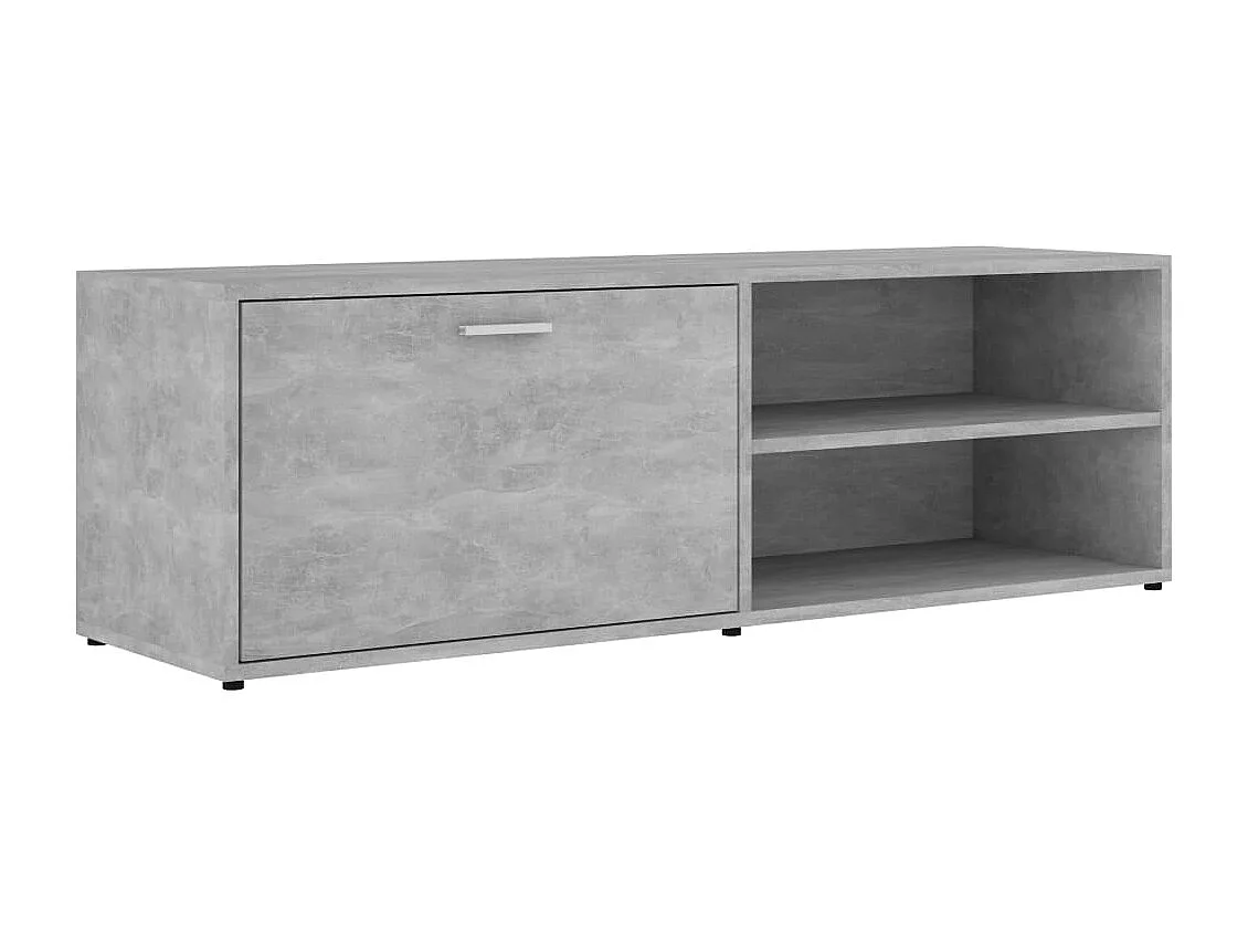 Tv-meubel 120x34x37 cm bewerkt hout betongrijs